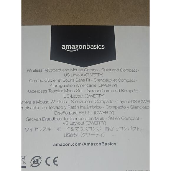 Wireless Computer Keyboard and Mouse Combo - US Layout (QWERTY), Black - Picture 3 of 3